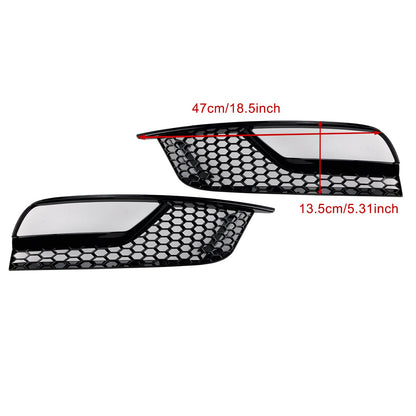 Griglie fendinebbia anteriori nere lucide per Audi A3 8V Berlina 2013-2016