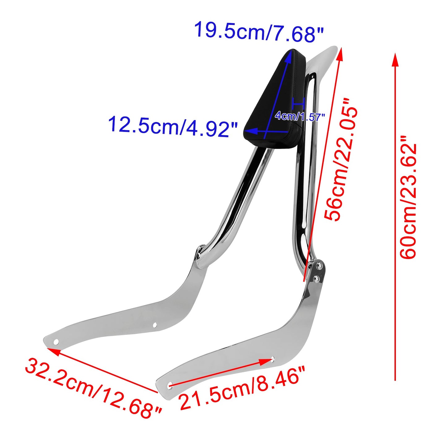 Schienale Sissy Bar passeggero per Boulevard C50 Intruder Volusia VL800 2001-2017