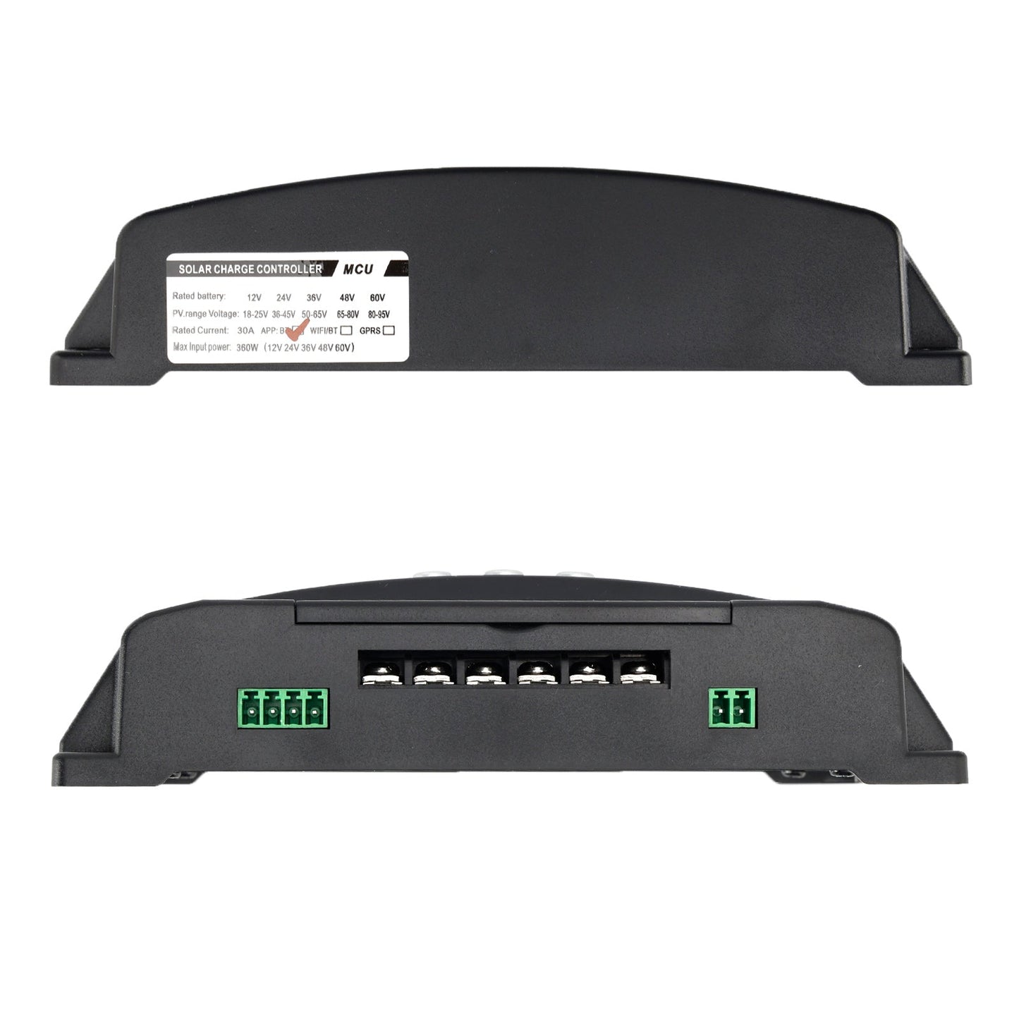 Regolatore solare MPPT 30A/60A/100A con monitoraggio della temperatura Bluetooth e ricarica
