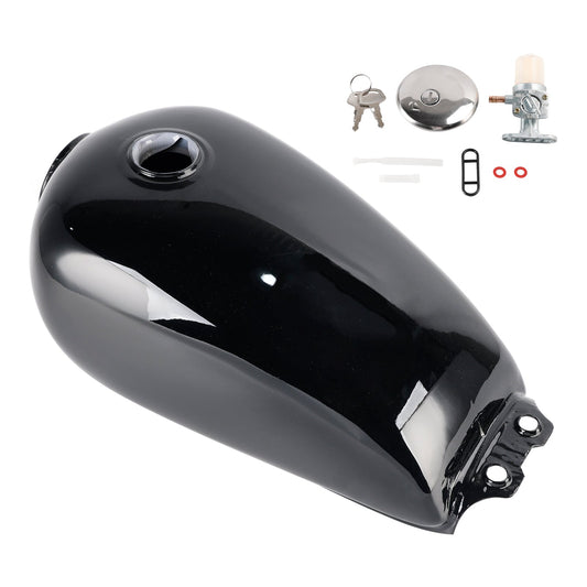 1994-1999 Suzuki GN 125 (NF41A) 4T CLASSIC RETRO SERBATOIO CARBURANTE NERO LUCIDO