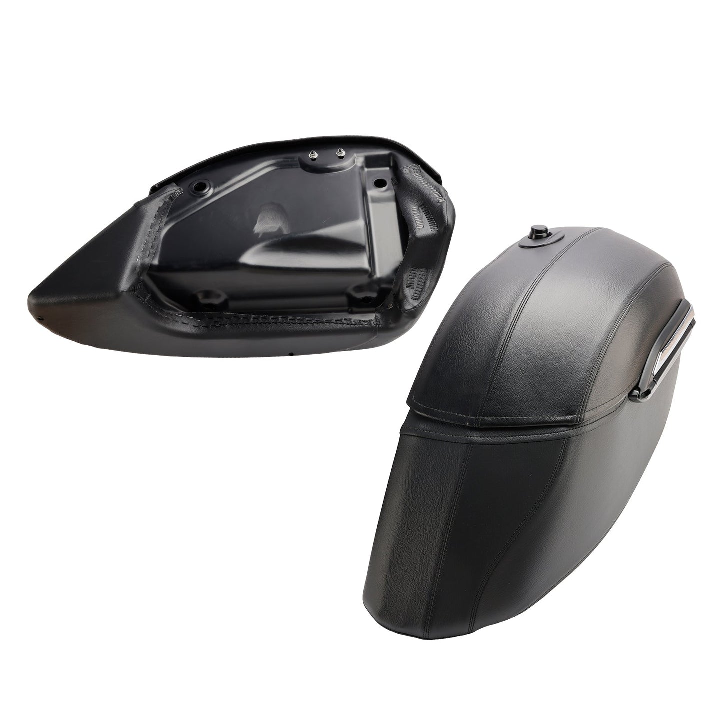Borsa laterale in poliuretano per Kawasaki Vulcan S 650 Vn/En650 2015-2023, nera