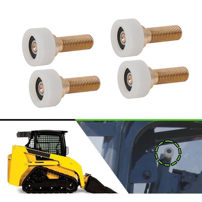 4 rulli per sportello cabina AT319018 compatibili con John Deere Skid Steer 240 250 260 270
