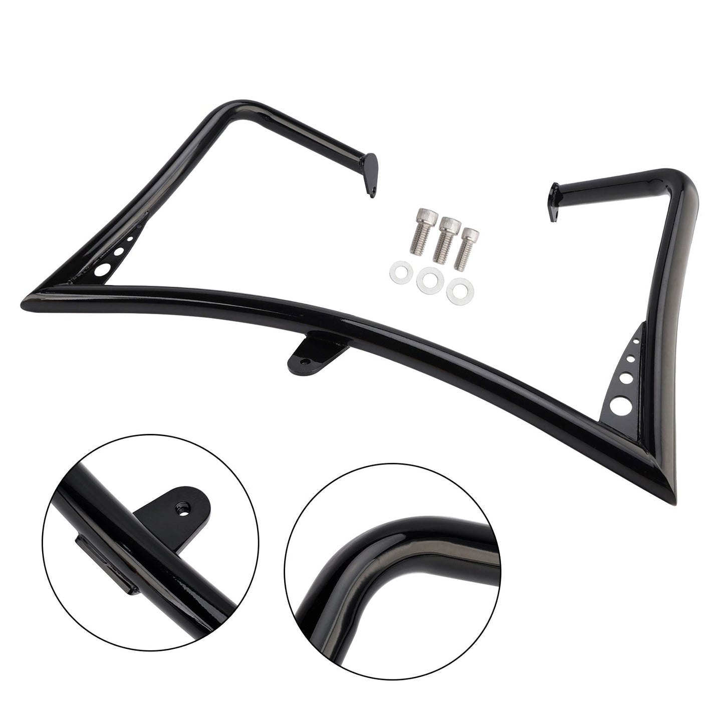 Protezione paraurti antiurto per telaio di protezione motore Road Glide FLTR 1998-2008, nera