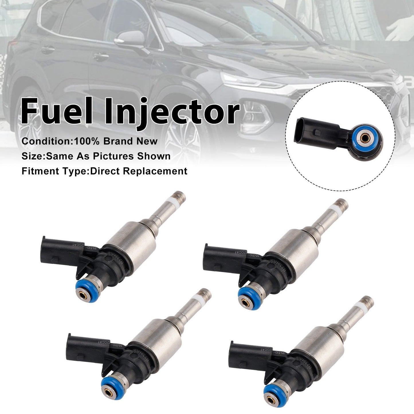 2016-2020 Per Hyundai Santa Fe 4 iniettori di carburante 35310-2GGA1