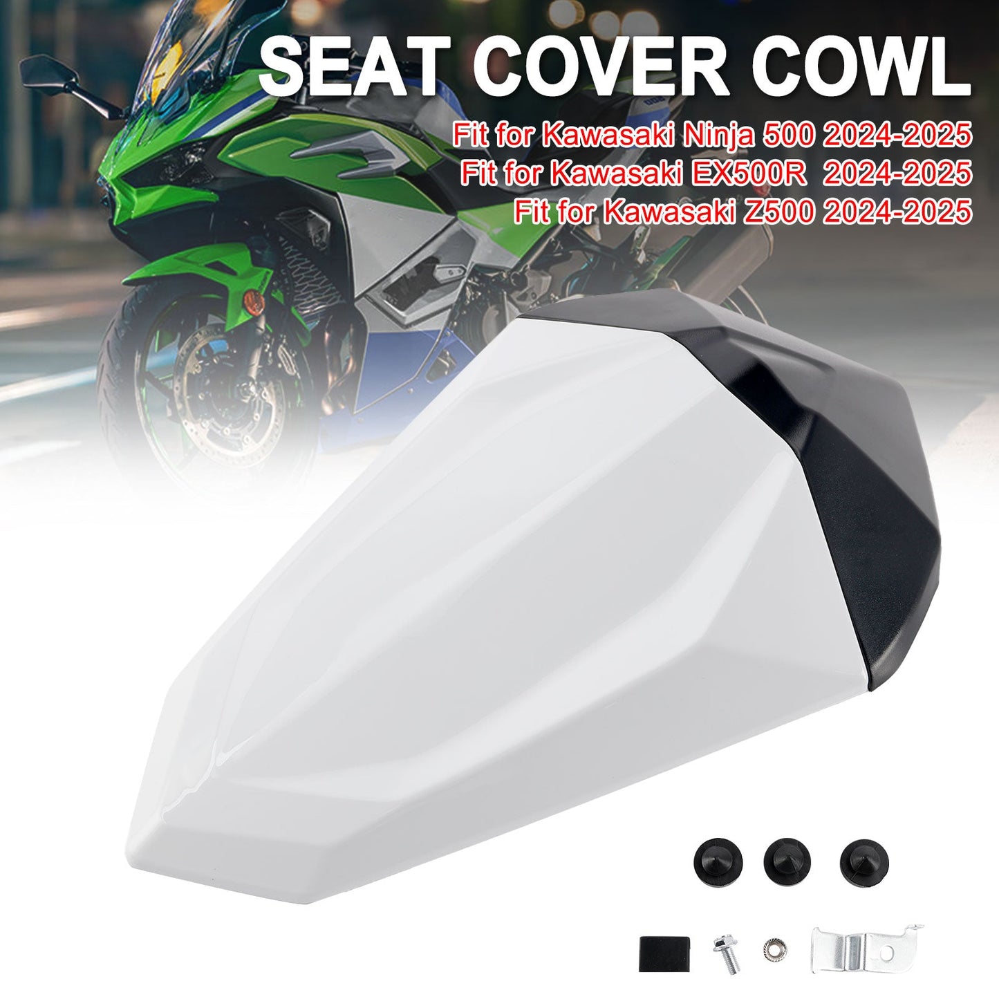 Carenatura posteriore per sedile posteriore Kawasaki Ninja 500 EX500R Z500 2024-2025