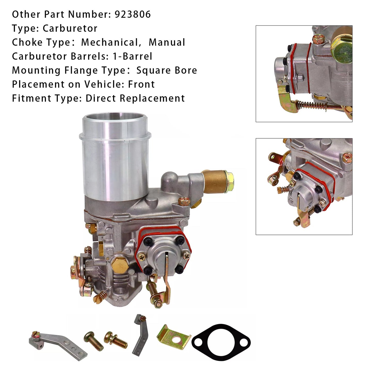 Carburatore Carb 923806 adatto per Willys Jeep Solex Design Civilian L-head CJ2A 3A