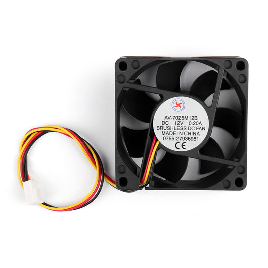 1Pcs DC Brushless Cooling PC Computer Fan 12V 7025B 70x70x25mm 0.2A 3 Pin Wire