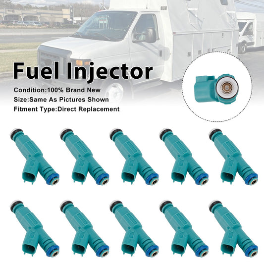10 iniettori di carburante per Ford E-350 E-450 Super Duty 2004-2009 0280156217