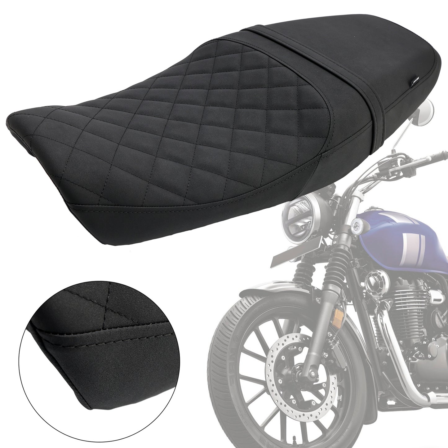 Sedile Passeggero Con Cuscino Completo Neroc Per Honda Gb350S Gb 350 S 23-25 MarroneC