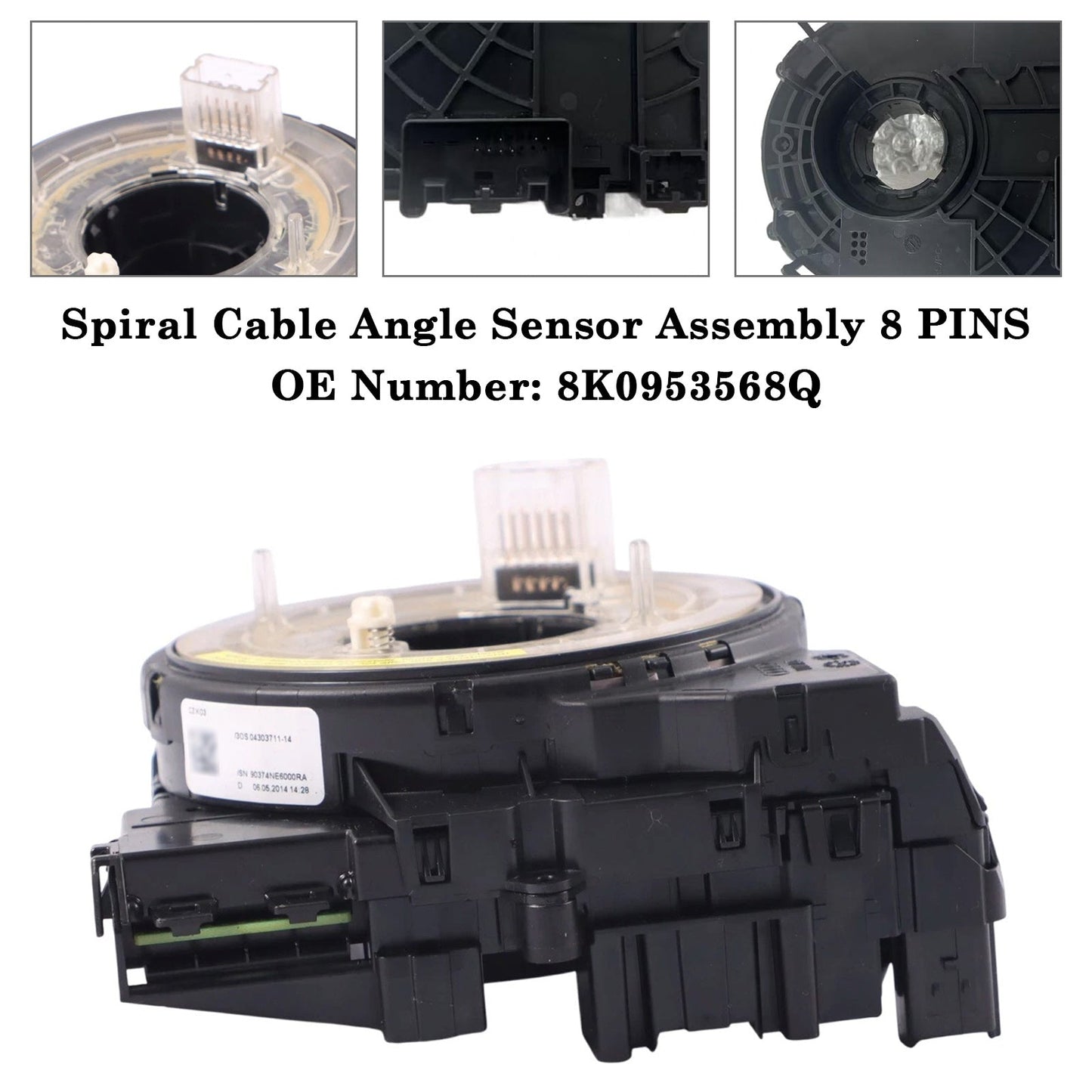 Gruppo sensore angolare cavo a spirale Audi allroad 2013-2016 8 PIN 8K0953568Q