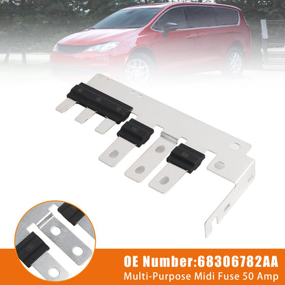 Fusibile Midi multifunzione da 50 Amp 68306782AA per Chrysler Pacifica Voyager 2020-2025