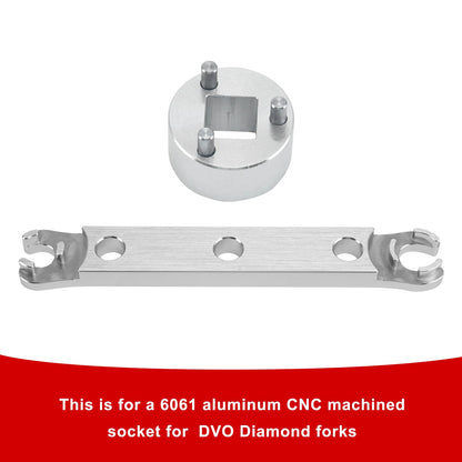 Chiave per la rimozione del tappo inferiore. Strumento per la ricostruzione della forcella Saphire/Onyx/Diamond/DVO