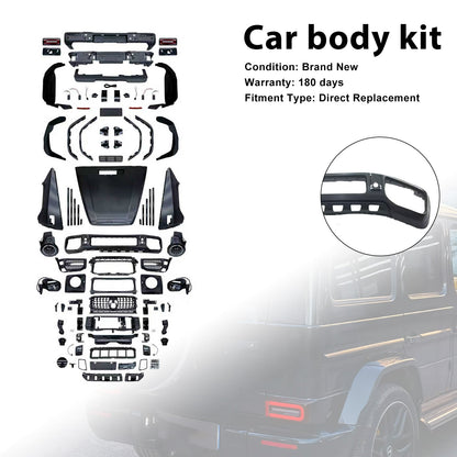 Kit carrozzeria e paraurti in stile AMG per Mercedes W463 G550 G500 (1993-2018), compatibile con modelli W464 G63 e W464 G63 dal 1993 al 2018.