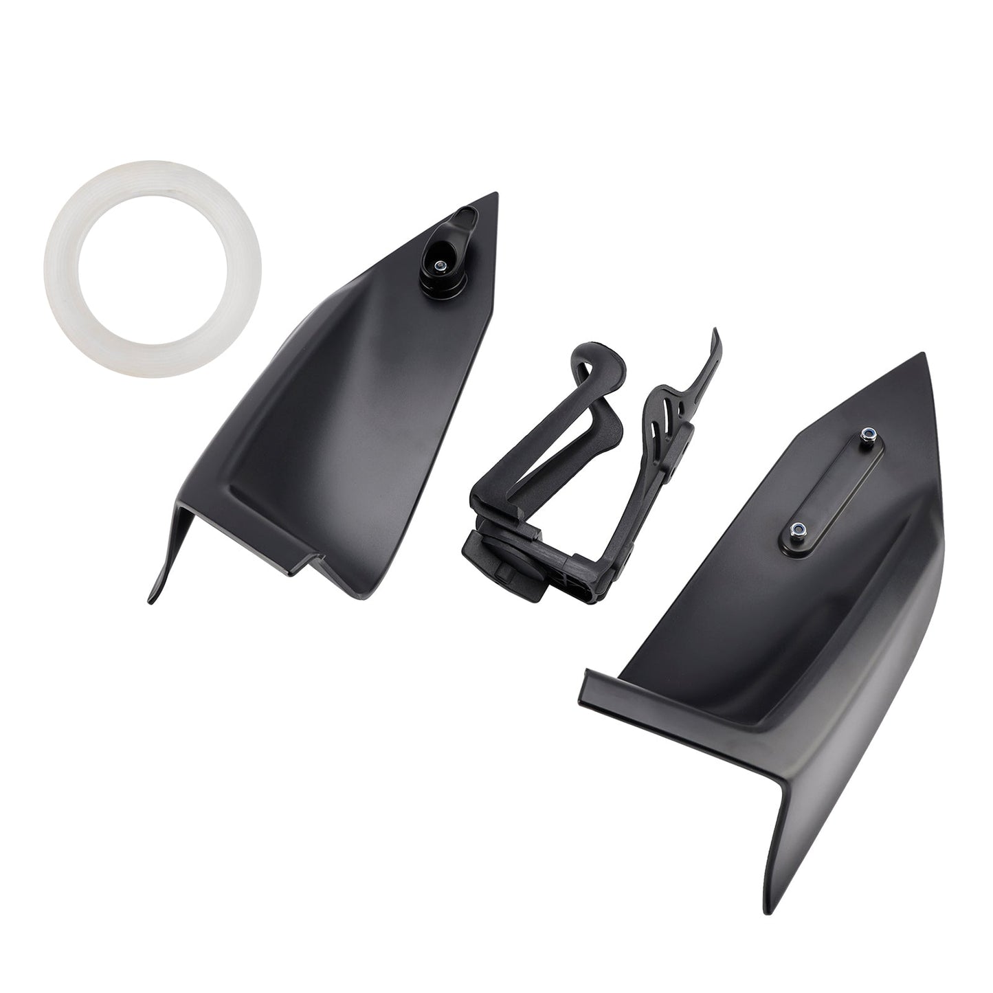 Gancio porta casco e porta bottiglia per Yamaha X-Max 300 2023-2025 nero