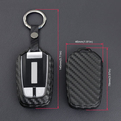 Custodia in pelle e silicone per chiave auto con fibbia per Isuzu