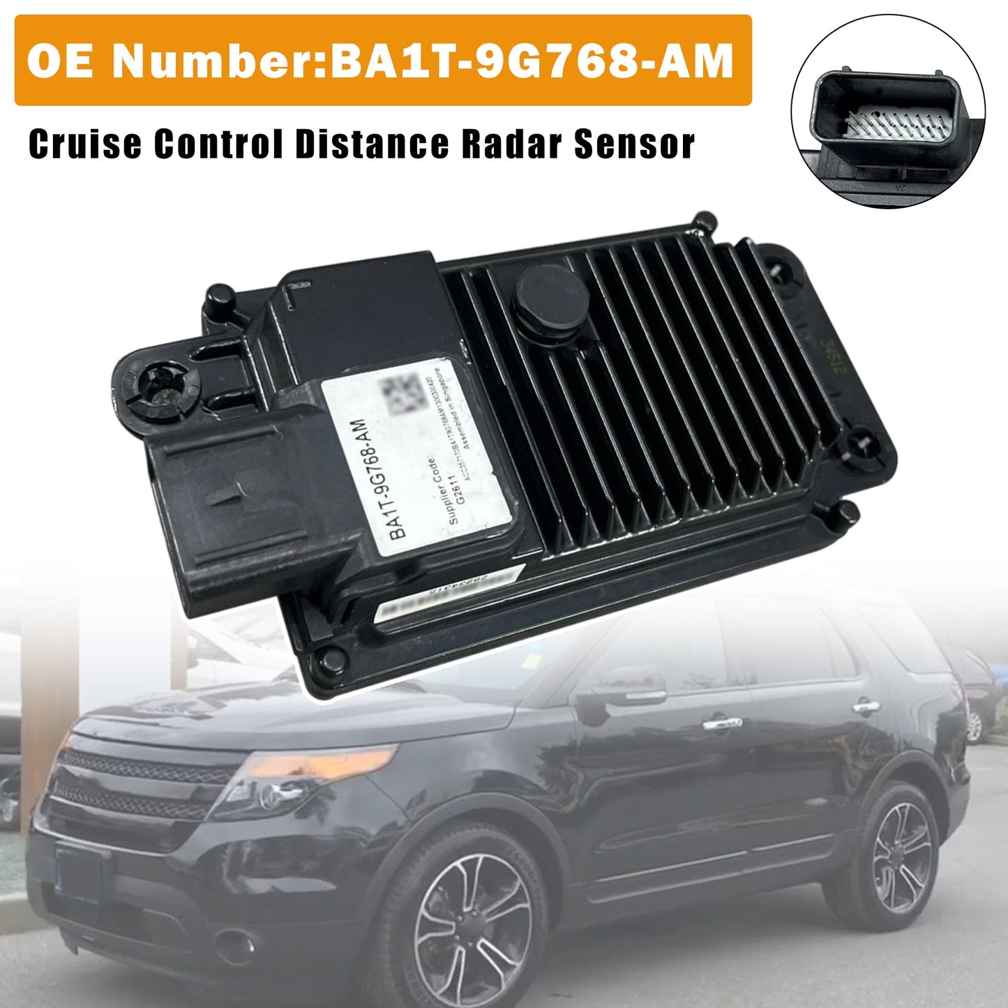 Sensore radar per cruise control adattivo per Ford Edge Explorer 2012-2014 BA1T-9G768-AM