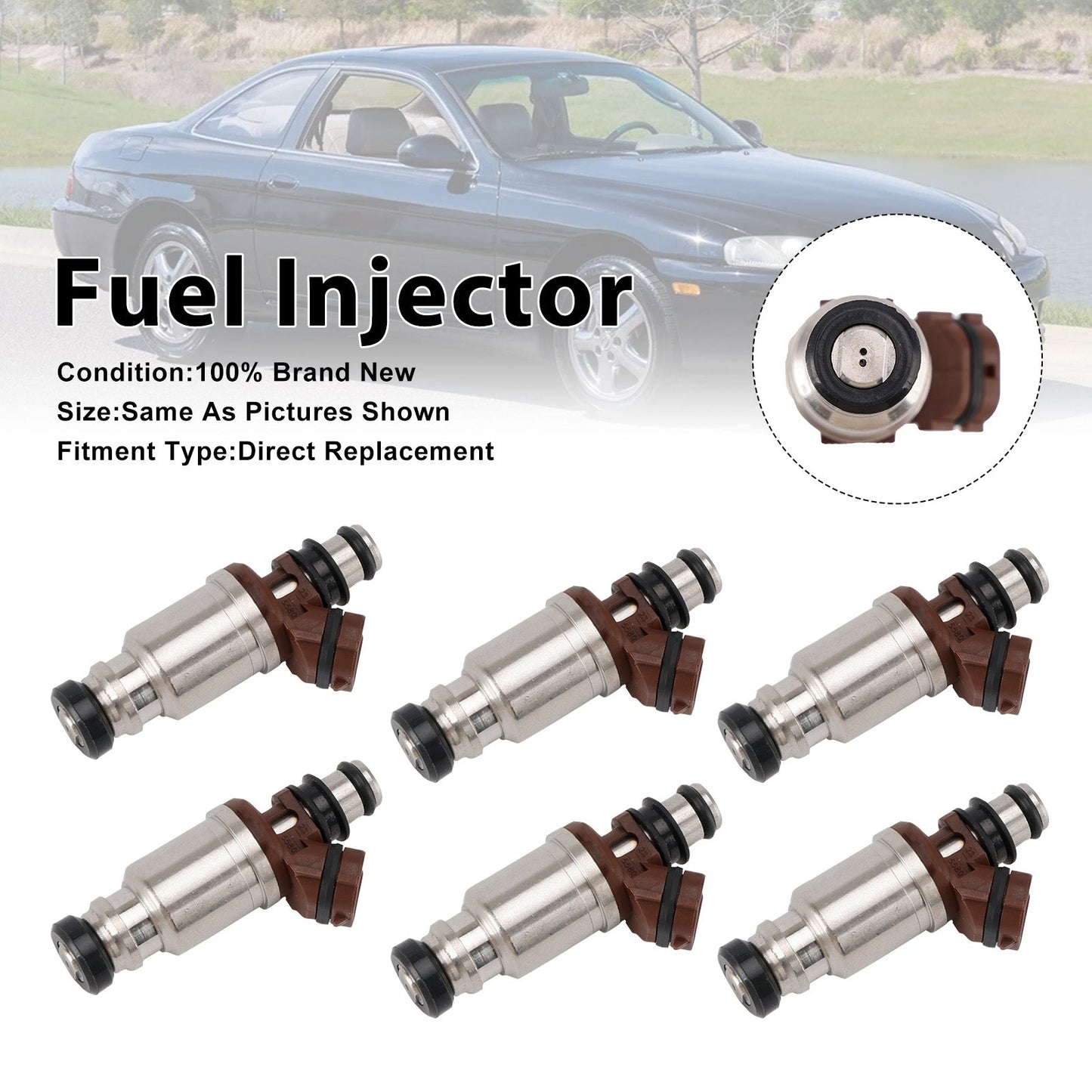 1993-1995 Per Toyota Supra 6 iniettori di carburante 23250-46030