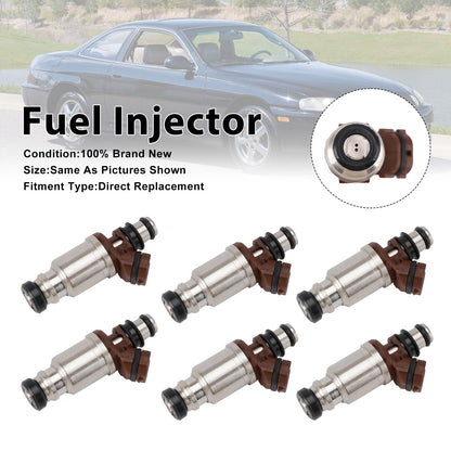 Set di 6 iniettori di carburante per Lexus SC300 1992-1994 e GS300 1993-1994, codice 23250-46030.
