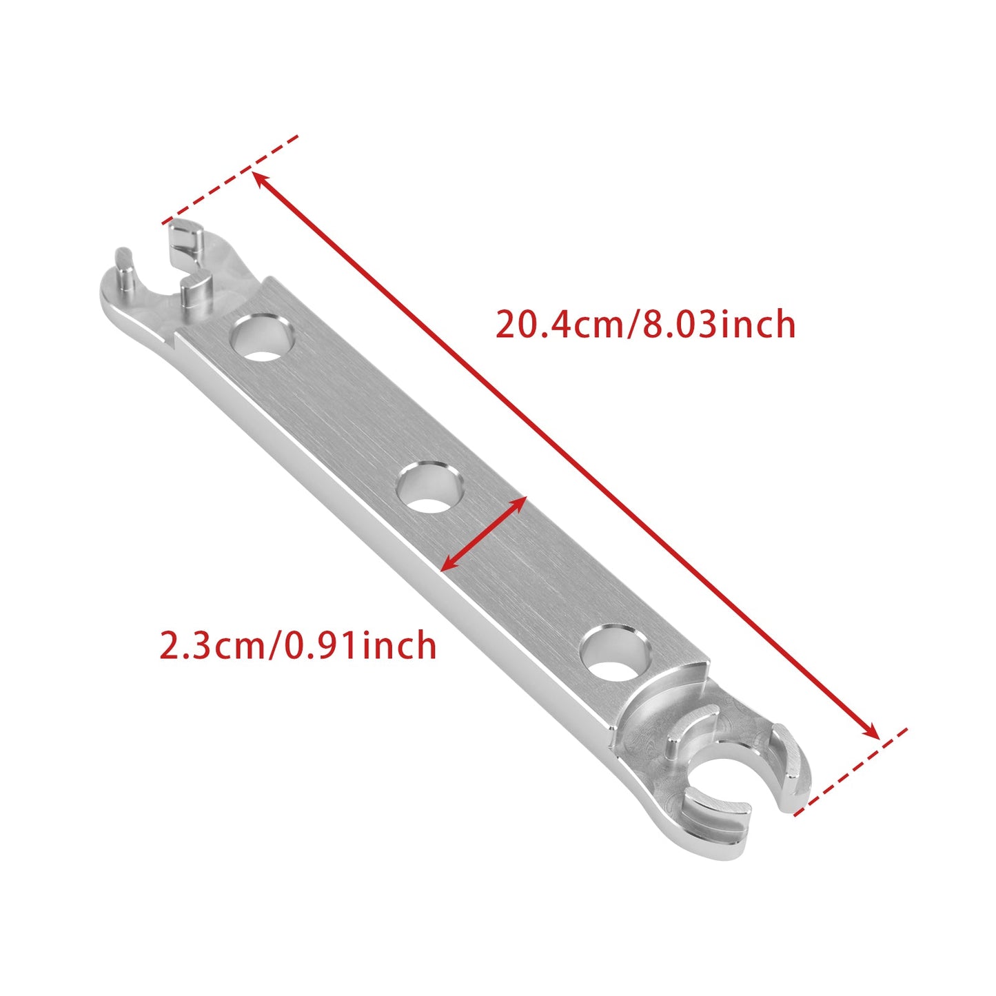 Chiave per la rimozione del tappo inferiore in alluminio. Strumento utilizzato per ricostruire la forcella DVO Saphire/Onyx.