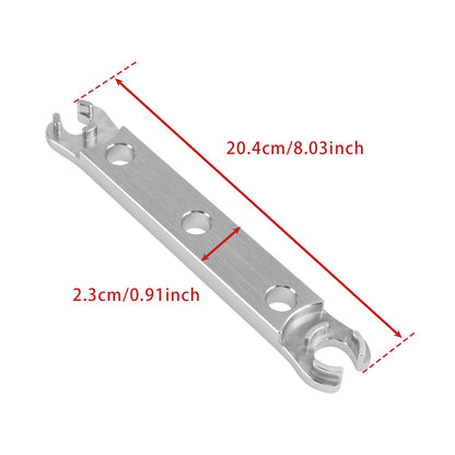 Chiave per la rimozione del tappo inferiore in alluminio. Strumento utilizzato per ricostruire la forcella DVO Saphire/Onyx.