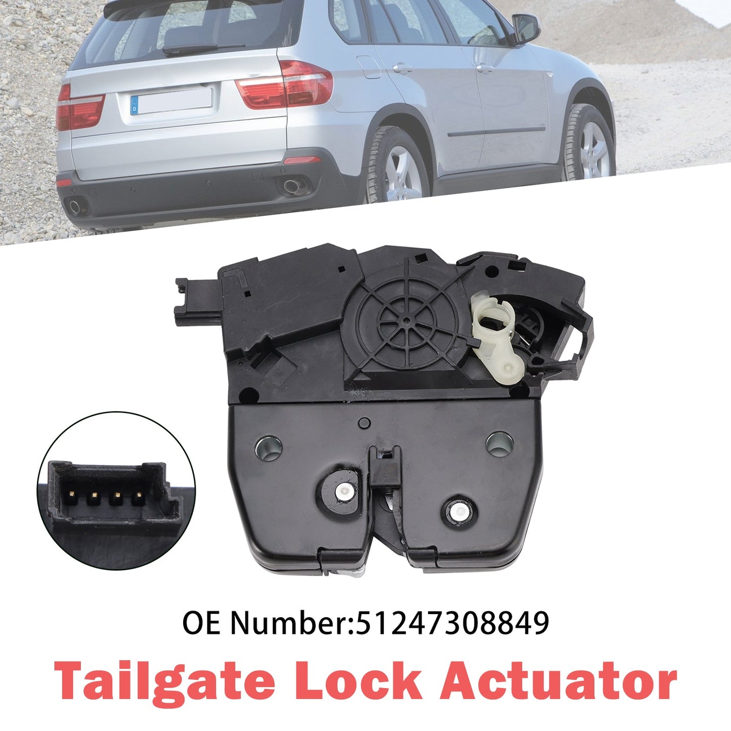 Attuatore serratura portellone posteriore 51247308849 per BMW X5 E70 xDrive 30d 30i 2006-2013