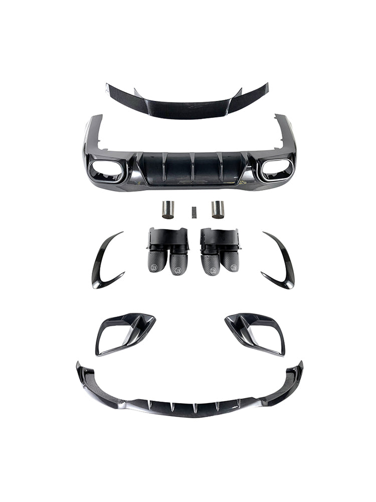 Kit carrozzeria paraurti in fibra di carbonio per Mercedes Benz AMG GT63 X290 4 porte, compatibile con i modelli 2021-2026.