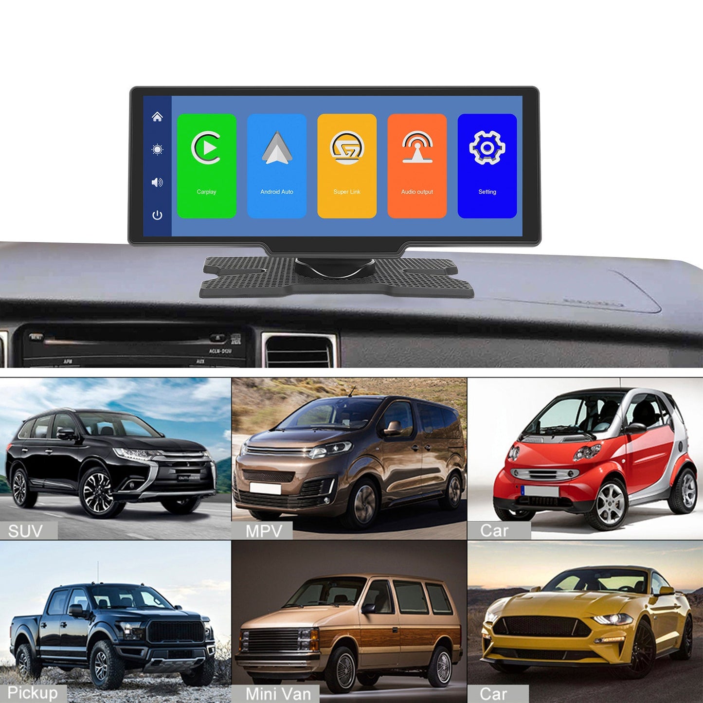 Sistema di navigazione per auto con display HD da 10,26 pollici, CarPlay, macchina all-in-one, telecamera a 12 LED