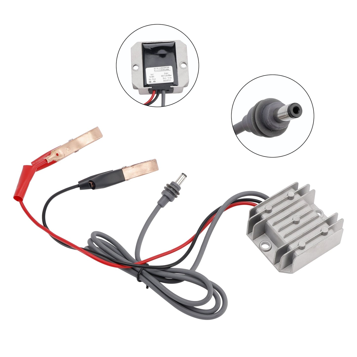 Kit di conversione da 12V/24V a 30V 3,5A, convertitore step-up con cavo di alimentazione CC