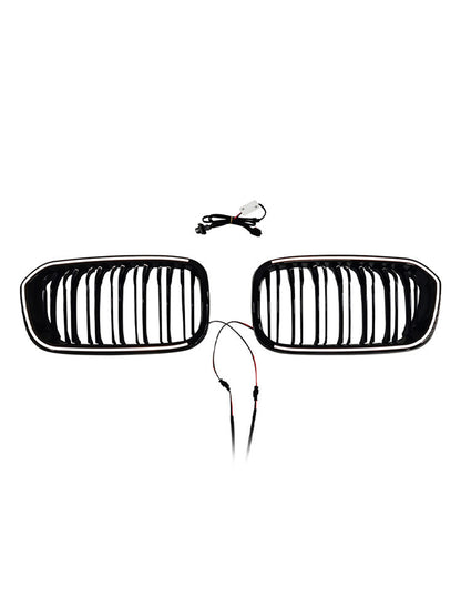 Griglia anteriore a doppio rene nera per BMW Serie 1 F20 F21 2015-2017.