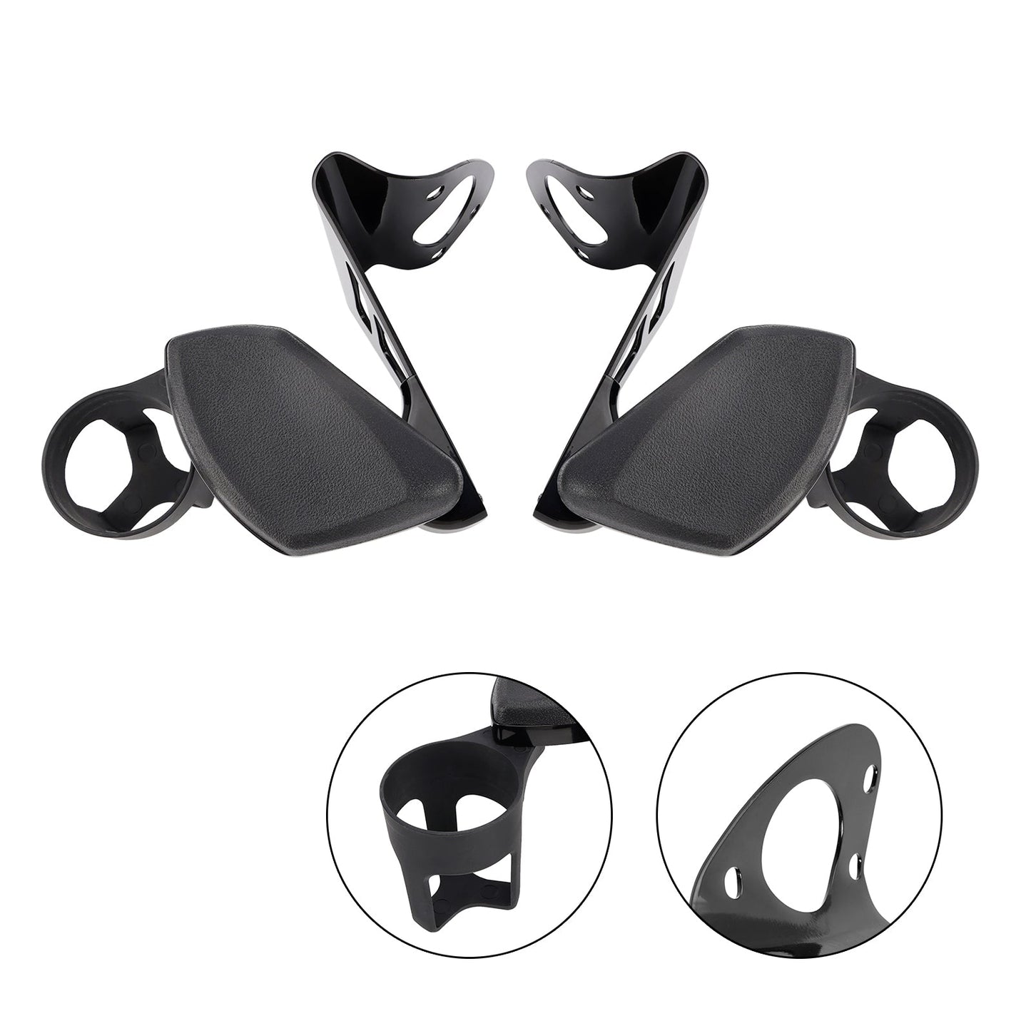 Bracciolo passeggero con portabevande per modelli Electra Glide, Road Glide Ultra e Tri Glide 2014-2024