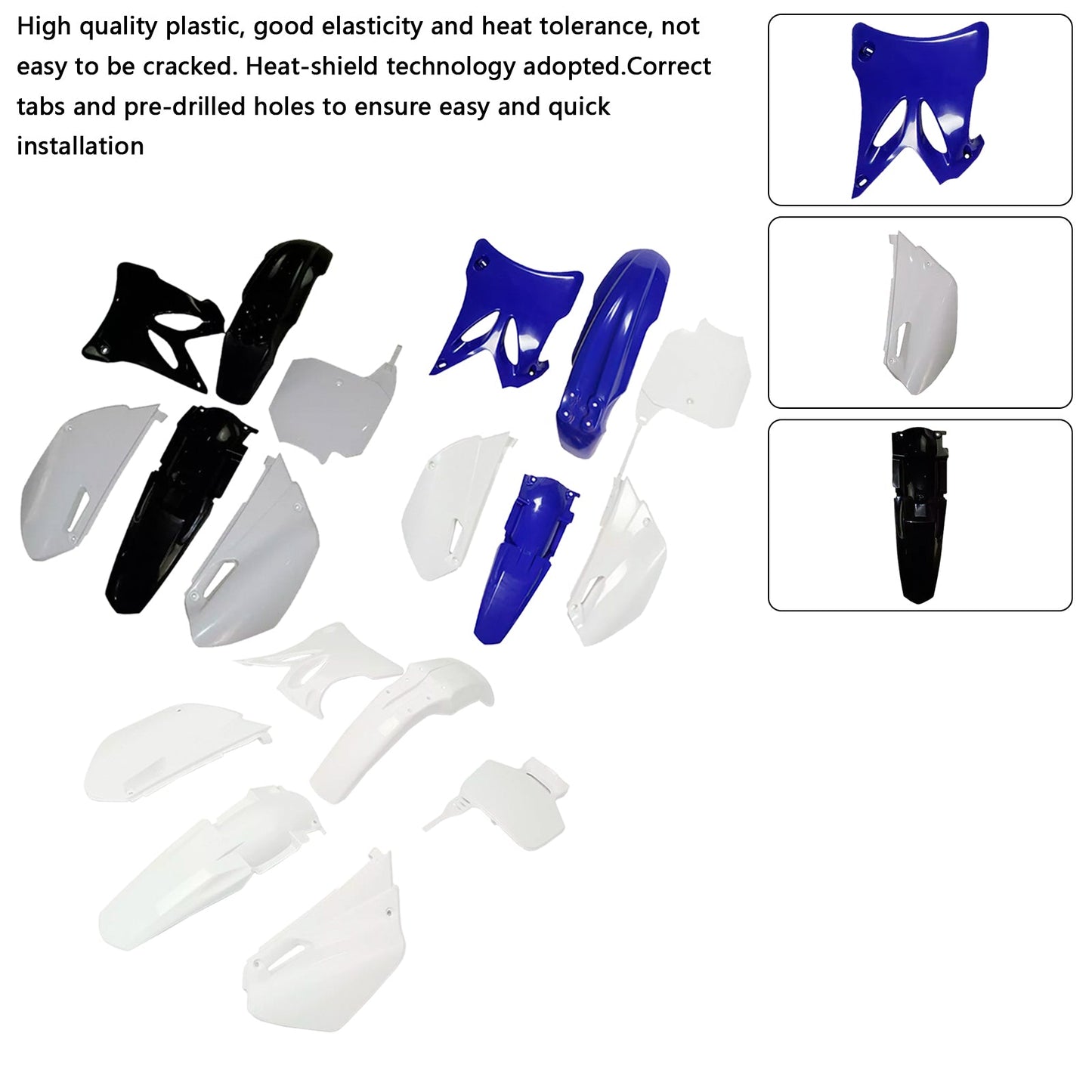 Kit di carenatura in plastica per parafango per Yamaha YZ85 2002-2014