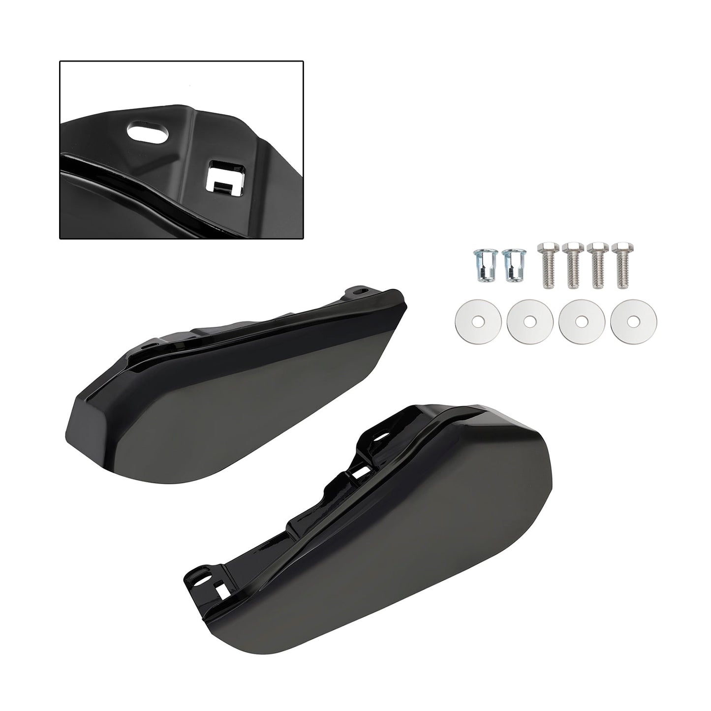 Deflettore di calore dell'aria del telaio intermedio Touring CVO Street Glide Road Glide 2023-2024