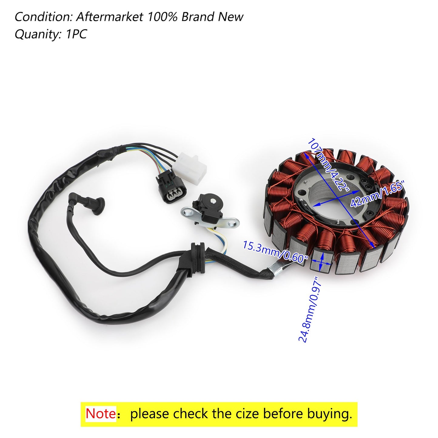 Magneto Stator For Honda CRF250L CRF250LA CRF250RL CRF250RLA 13-19 31120-KZZ-901