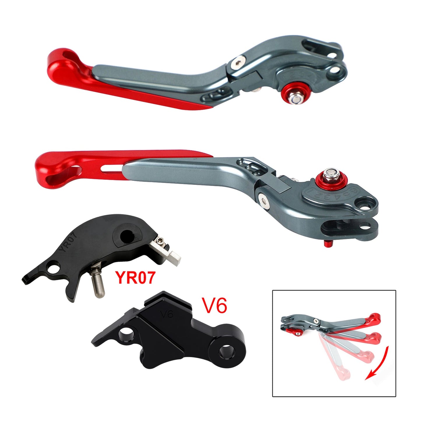 Leva freno frizione regolabile adatta per YAMAHA XSR900 XSR900GP MT-09 2024-2025