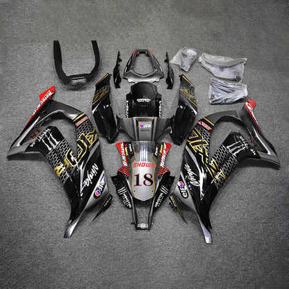 Kit carenatura iniezione in plastica ABS adatto per Kawasaki ZX10R 2011-2015