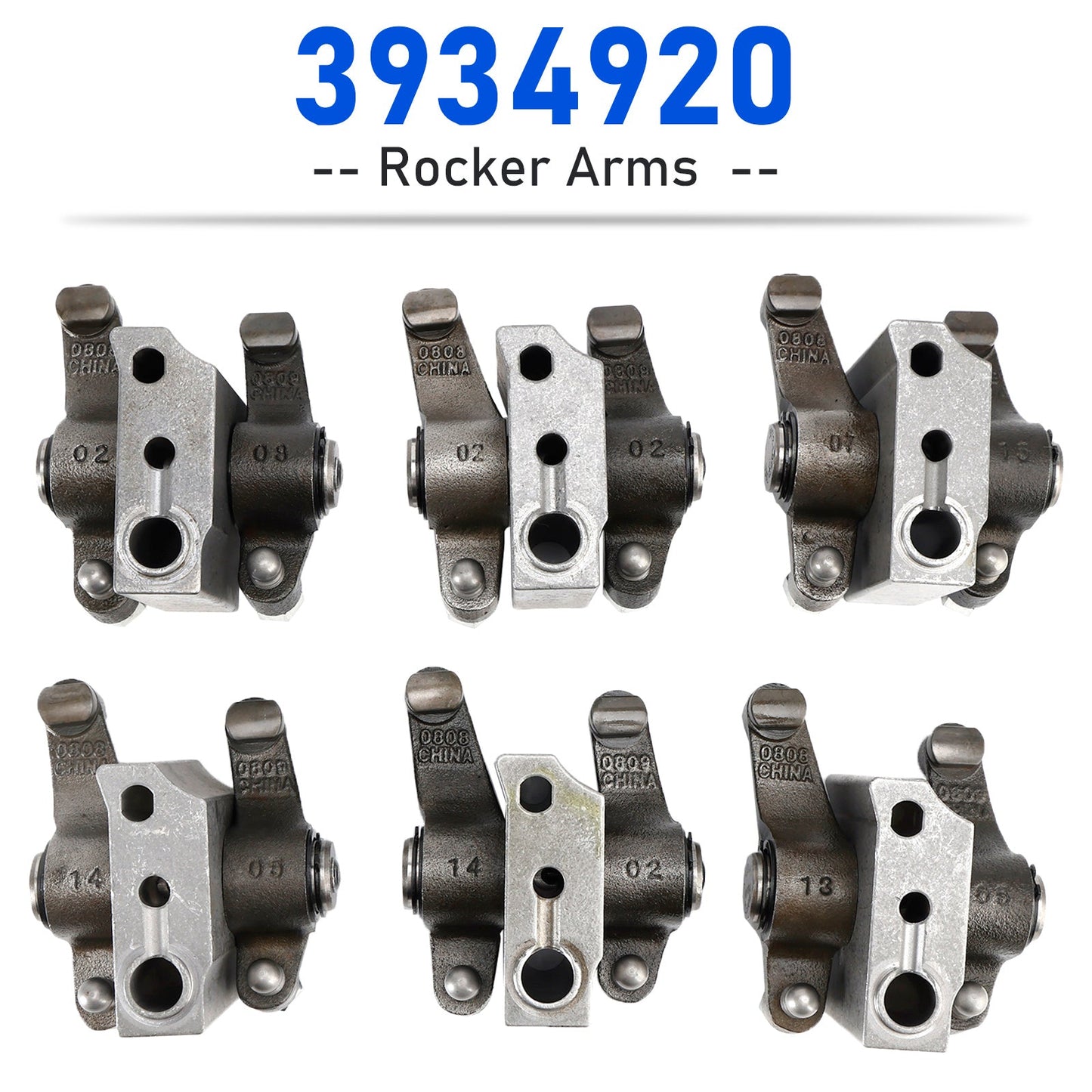6 * Supporto per armi da rocker di scarico di aspirazione Set per Cummins Dodge 5.9L 12V 3934920