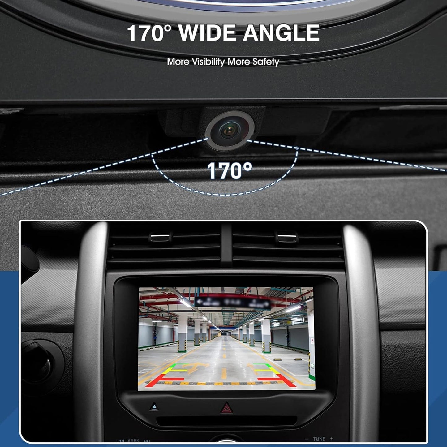 Telecamera di retromarcia posteriore con assistenza al parcheggio per Lincoln MKX 2011-2013 DT4T-19G490-AB
