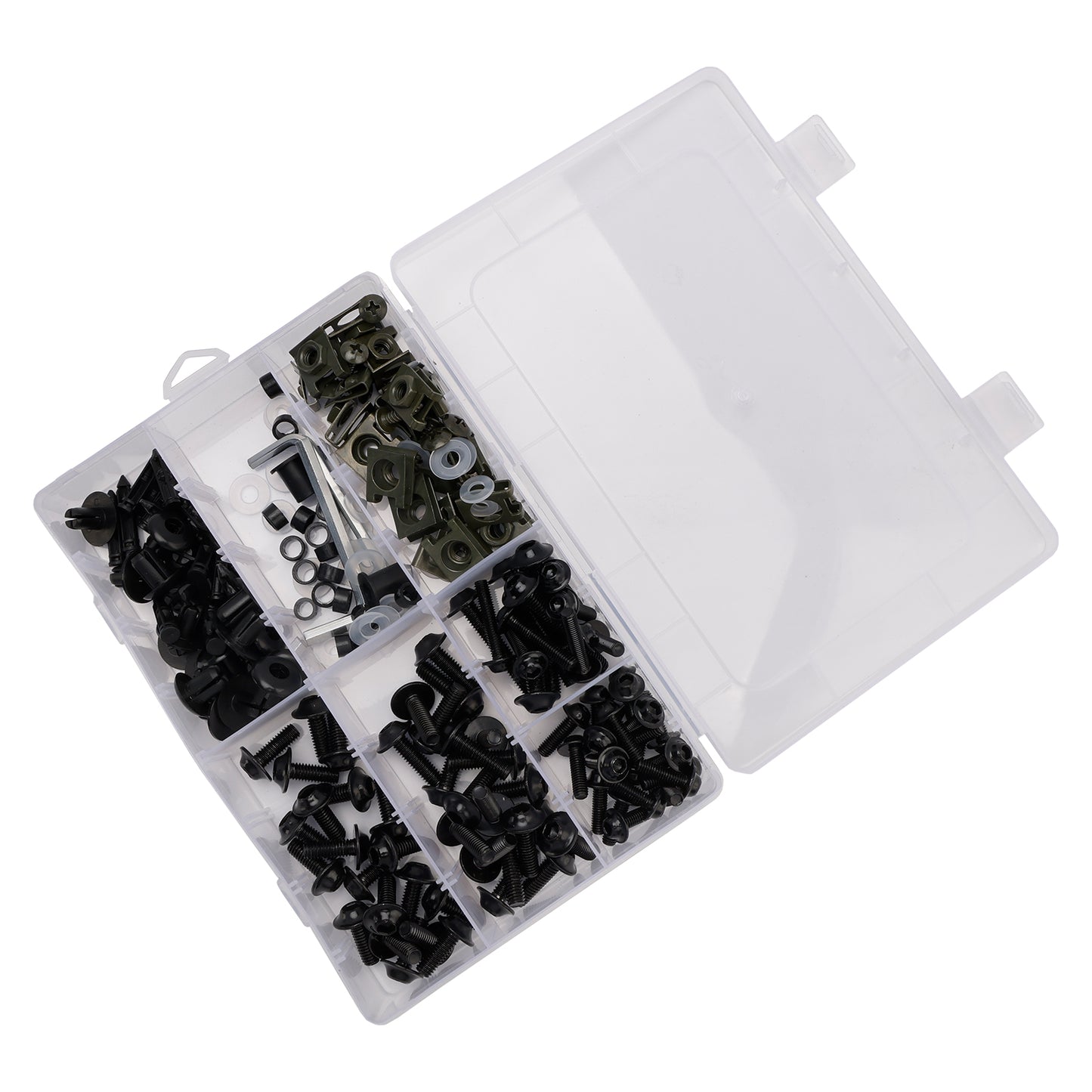 Terminali M6 + - Parti Set Black Set Vite M5 198 Clip / Cladding Viti