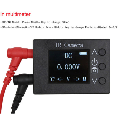 Tester di temperatura con telecamera a infrarossi 2 in 1, termocamera con sensore di immagine da 1,8 pollici