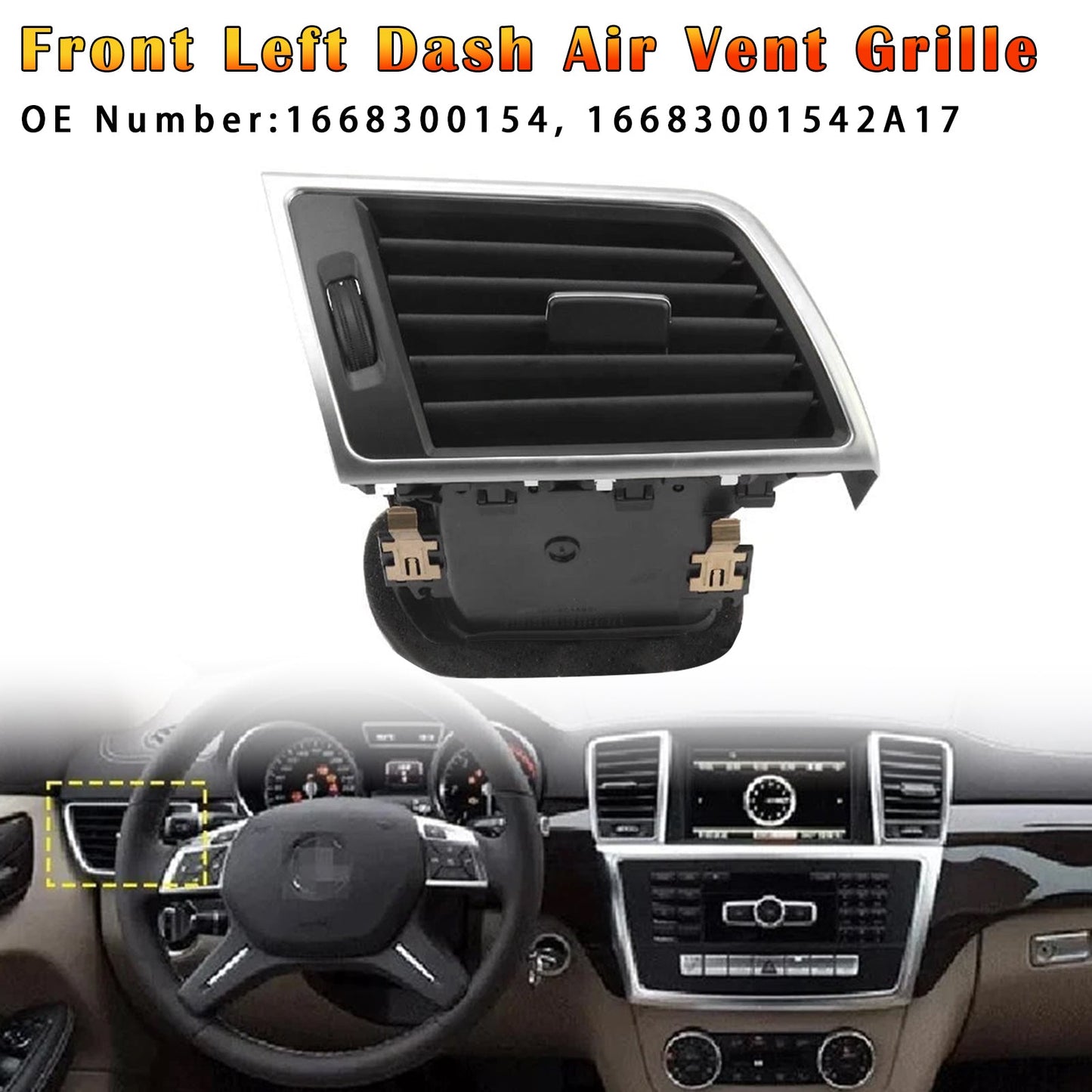 Griglia di ventilazione anteriore sinistra per Benz W166 X166 GL450 ML400 2012-2015