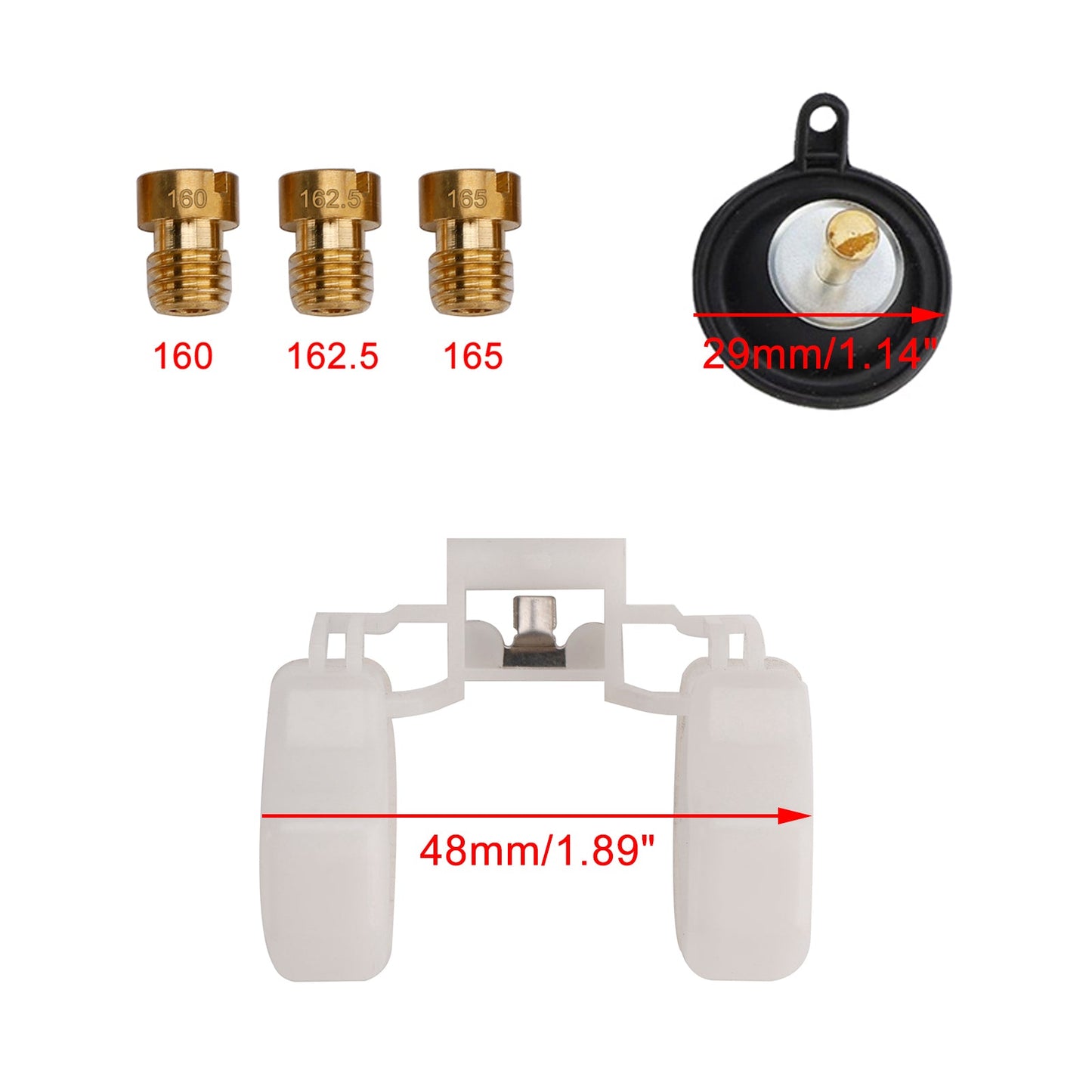 Kit di riparazione e revisione del carburatore per Yamaha SR400 SR500 1992-2000