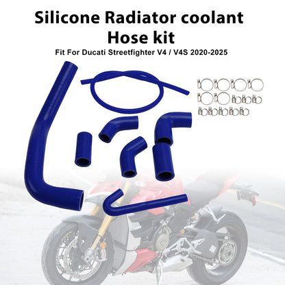Tubo flessibile del liquido di raffreddamento del radiatore in silicone Ducati Streetfighter V4 V4S 2020-2025