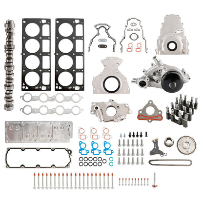 Kit di sollevamento camme DOD CHEVROLET AVALANCHE 5.3L 5328CC 325CID V8 FLEX OHV NON AFM 2007-2013 con coperchio della valle 12646386 12499225