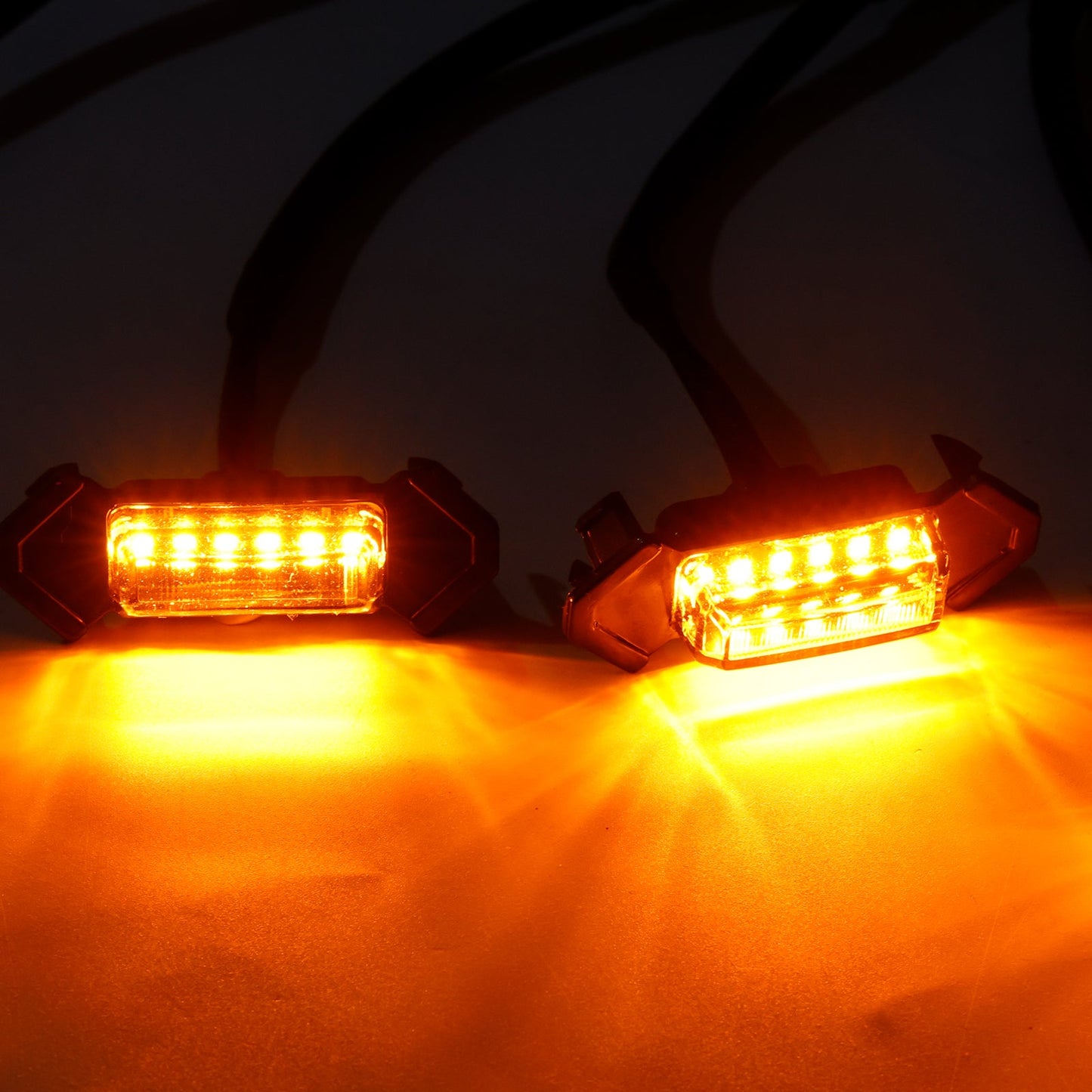 Kit luci LED per griglia anteriore Toyota Tacoma con lente trasparente color ambra 2016-2023