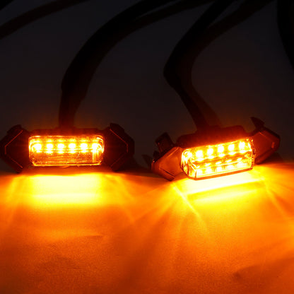 Kit luci LED per griglia anteriore Toyota Tacoma con lente trasparente color ambra 2016-2023