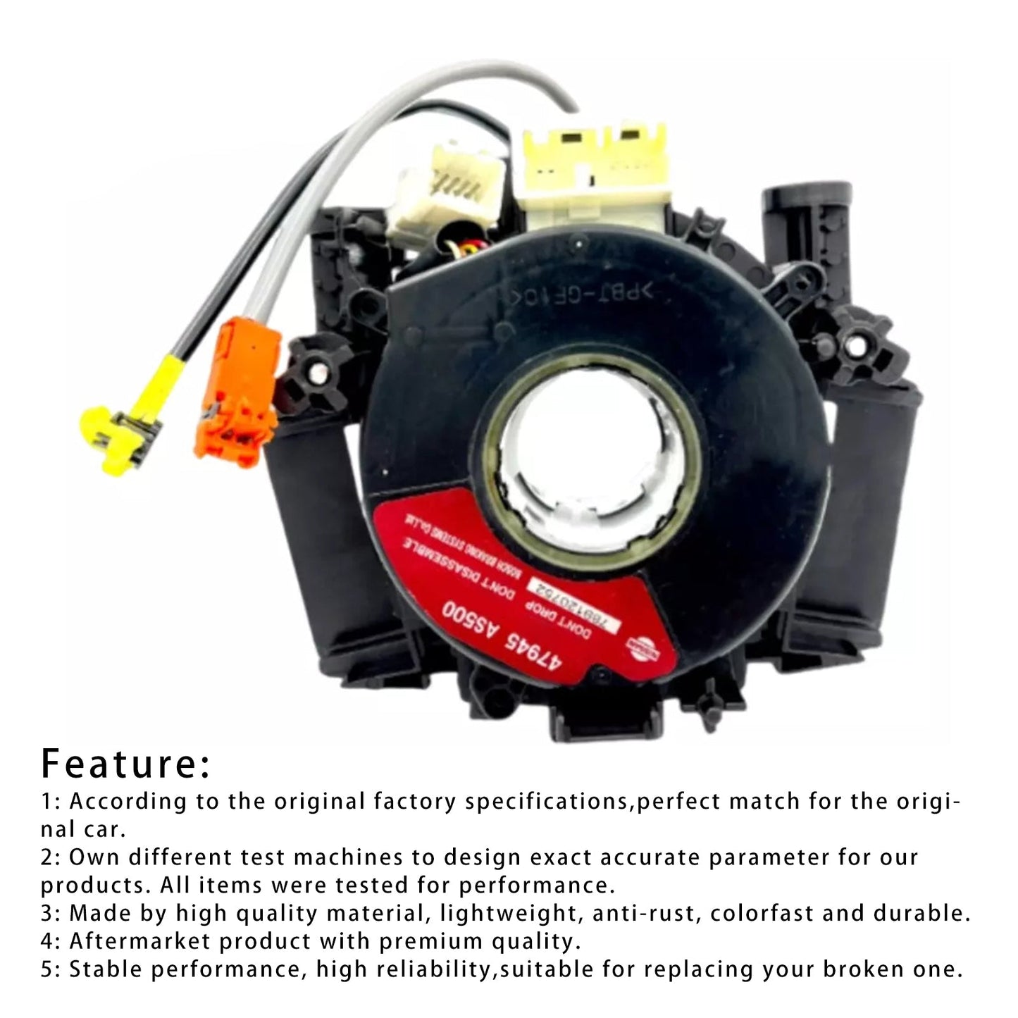Molla dell'orologio Nissan Murano 2003-2007 + gruppo sensore angolo di sterzata 47945-AS500 47945AS500