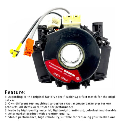 Molla dell'orologio Nissan Murano 2003-2007 + gruppo sensore angolo di sterzata 47945-AS500 47945AS500