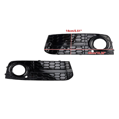 2 pezzi Griglia fendinebbia anteriore a nido d'ape 8KD807681 compatibile con Audi A4 B8 2009-2012
