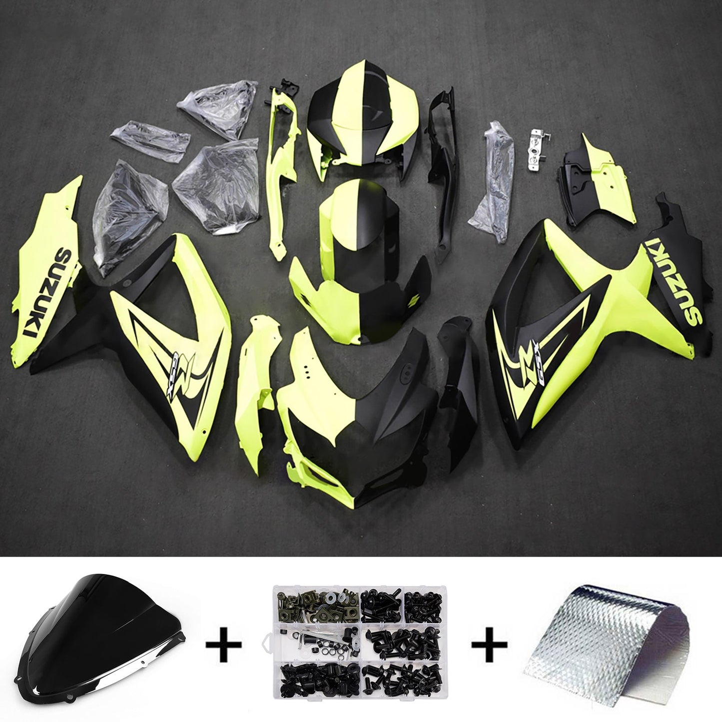 Kit carenatura iniezione plastica ABS per Suzuki GSXR 600/750 2008-2010 K8