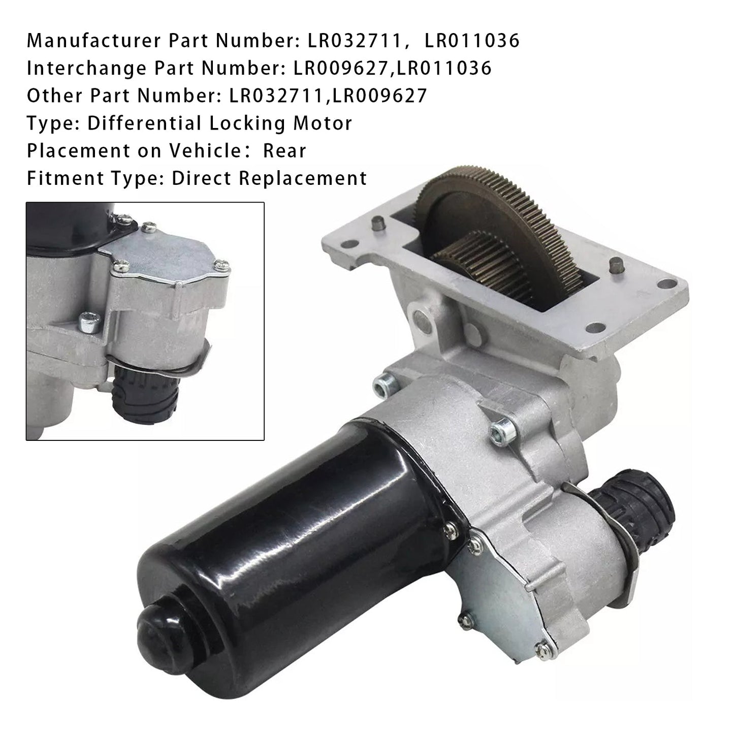 Motore di bloccaggio del differenziale posteriore Land Rover Range Rover 2006-2013 LR032711 LR011036
